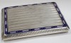 Tabachera Argint Email Policrom Rusia Sec XIX, 10.7cm, 143g