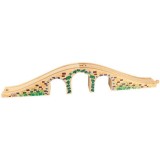 Pod cu Arcade BigJigs Toys PlayLearn, Jucarie Lemn pentru Trenulete, 43.5 cm, +3 Ani