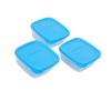 Caserola pentru alimente, set 3 buc, Bleu, 500 ml, ATU-089446, Oem