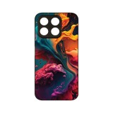 Husa BestCase&reg; Slim Glassy, Compatibila Cu Honor X8 5G, Liquid Colors, G 1234