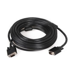 Cablu VGA Detech, 20M, tata, dublu ecranat, bobine antiparaziti, calitate deosebita