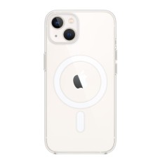 Husa magsafe htpmag compatibila cu apple iphone 14 plus, atasare magnetica, clear case, transparent