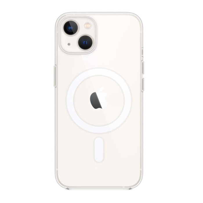 Husa magsafe htpmag compatibila cu apple iphone 14 plus, atasare magnetica, clear case, transparent