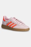 adidas Originals sneakers din piele intoarsă Handball Spezial W culoarea roz, JS0250