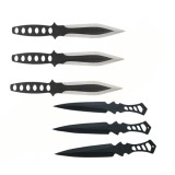 Set trei cutite de aruncat, Anarchy Way si 3 cutite de aruncat Ballistic Blades, IdeallStore&reg;,otel inoxidabil