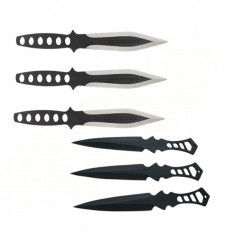 Set trei cutite de aruncat, Anarchy Way si 3 cutite de aruncat Ballistic Blades, IdeallStore®,otel inoxidabil