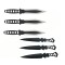 Set trei cutite de aruncat, Anarchy Way si 3 cutite de aruncat Ballistic Blades, IdeallStore&reg;,otel inoxidabil