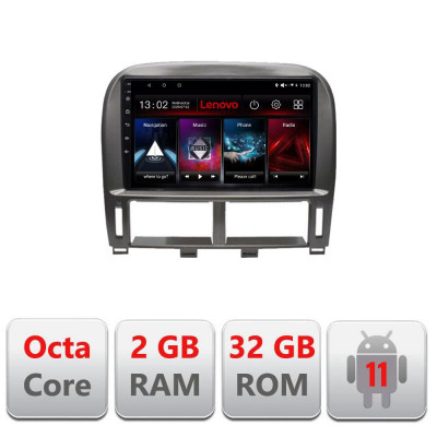 Navigatie dedicata Lexus LS 1999-2006 D- LS-99 Lenovo Octa Core cu Android Radio Bluetooth Internet GPS WIFI DSP 2+32 GB 4G ki CarStore Technology foto