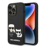 Husa pentru iPhone 14 Pro Max - Karl Lagerfeld Silicone Liquid MagSafe (KLHMP14XSSKCK) - Karl&amp;Choupette