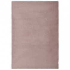 vidaXL Covor, roz învechit, 180x270 cm, blană ecologică de iepure