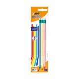 Set 3 creioane grafit, Bic, evolution stripes 646 cu radiera, Bl3
