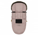 Sac de dormit impermeabil de iarna din plus cu umplutura fleece pentru carucior 105x48cm 0-36 luni Sepia Rose