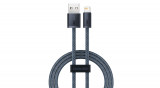 Baseus Cablu USB - Lightning pentru iPhone, 1m, 2,4A, gri (CALD000416)