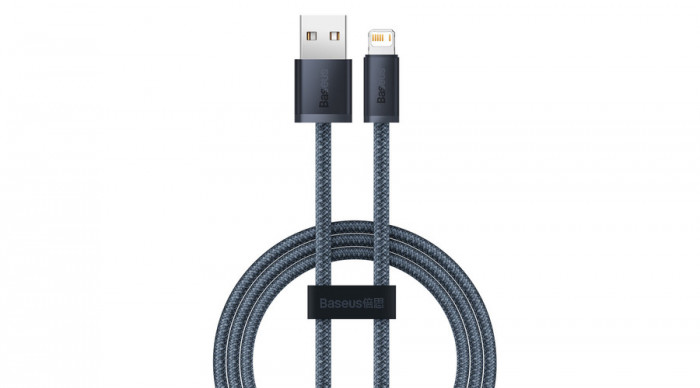 Baseus Cablu USB - Lightning pentru iPhone, 1m, 2,4A, gri (CALD000416)