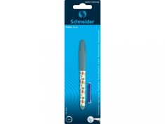 Blister stilou + rezerva cerneala pentru incepatori, model Schneider Zippi Verde
