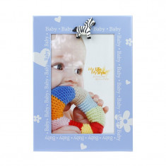 Rama foto decorativa Baby Blue, 10x15 cm, suport fixare birou, albastru foto