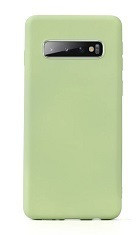Huse silicon antisoc cu microfibra interior Samsung S10 Plus , S10+ , Verde foto