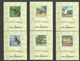 COMORES 1977 FAUNA ANIMALE SALBATICE COLITE DELUXE