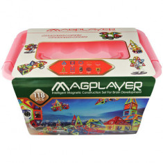 MAGPLAYER Joc de constructie magnetic - 118 piese