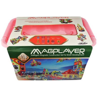 MAGPLAYER Joc de constructie magnetic - 118 piese foto