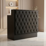 Recepția unui salon de coafură matlasată Alia 124 cm cosmetică pentru salonul de &icirc;nfrumusețare SPA negru