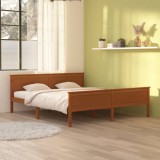 Cumpara ieftin Cadru de pat, maro miere, 180x200 cm, lemn masiv de pin