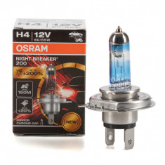 Bec Osram H4 12V 60/55W Night Breaker 200 P43t +200% 64193NB200