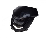 Carene Enduro Negru cu Far H4 12V - Distanta Montare 188/170mm