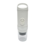 Aparat de cafea portabil 12V/100W, baterie litiu 9600 mAh, presiune 20 bar, rezervor apa 60-80ml, ceasca 300ml, capsule Nespresso, Dolce Gusto, cafea