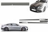 Set Stickere Capota Plafon Portbagaj si Laterale Gri Inchis Mercedes C205 Coupe A205 Cabriolet (2014-up) A45 Design Edition 1 Performance AutoTuning, KITT