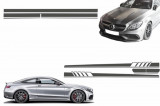 Set Stickere Capota Plafon Portbagaj si Laterale Gri Inchis Mercedes C205 Coupe A205 Cabriolet (2014-up) A45 Design Edition 1 Performance AutoTuning