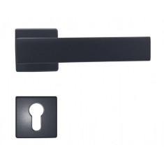 M&acirc;ner pentru uși de interior - M1004 - negru cu rozetă yală
