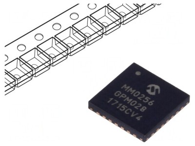 Microcontroler PIC 256kB 2-3.6V SMD QFN28 PIC32 foto