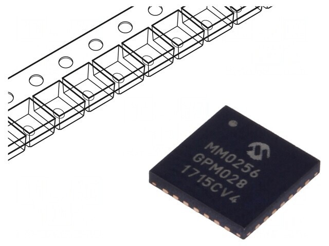 Microcontroler PIC 256kB 2-3.6V SMD QFN28 PIC32