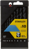 Set Burghie HSS-R Stanley STA56030 1-10 mm 10 piese