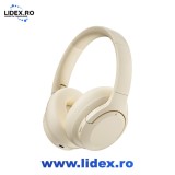 Casti Wireless Bluetooth cu Active Noise Cancellation (ANC), Over-Ear, Autonomie 39 ore, Sunet Stereo 360&deg;, Difuzoare 40 mm, Bluetooth + Jack 3.5 mm,