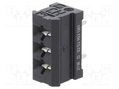 Conector PCB-PCB HARTING har-modular&amp;reg; 3 pini mamă drept THT 20,32mm foto
