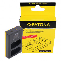 PATONA Încărcător USB Dual LCD Panasonic DMW-BLK22 DC-S5 G9 GH5 GH5S - Patona