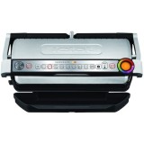 Gratar electric TEFAL GC724D12 OptiGrill+ XL Snacking &amp;amp; Baking, 2000W, 9 programe de gatire, indicator pentru nivelul de gatire, argintiu