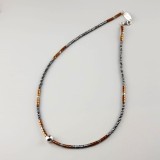 Colier Flavio din hematit multicolor