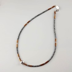 Colier Flavio din hematit multicolor