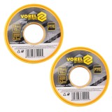Cumpara ieftin Set 2 Role Banda Teflon Vorel 15m x 19mm, Etansare Filete Instalatii Sanitare, Certificat Apa Potabila