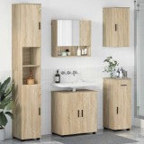 Cumpara ieftin Set de mobilier pentru baie 5 buc. Stejar Sonoma
