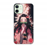 Husa compatibila cu Apple iPhone 12 Mini Silicon Gel Tpu Model Demon Slayer Nezuko