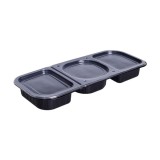Caserola lunch box 3 compartimente 160 x 380 x x 50mm cu capac