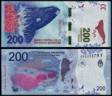 ARGENTINA █ bancnota █ 200 Pesos █ 2016 █ P-364 █ SERIA E █ UNC █ necirculata