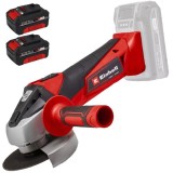 Einhell TC-AG 18/115 Li PXC + Twinpack - Polizor unghiular 115 mm + Set 2 acumulatori Li-Ion 18 V 4 Ah