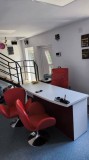 Set complet mobilier birou / cabinet: Birou + Scaun Directoral + 2 Fotolii Vizitator