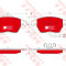 Set placute frana,frana disc SKODA OCTAVIA II (1Z3) (2004 - 2013) TRW GDB1550DTE