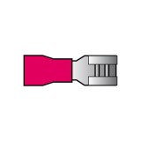 Papuci electrici izolati, tata, rosu Plat, terminale pe cablu, 4,8x0,8mm, lungime 18,7 mm, crimpat, 741, 10 terminale la blister Carpoint AutoDrive Pr